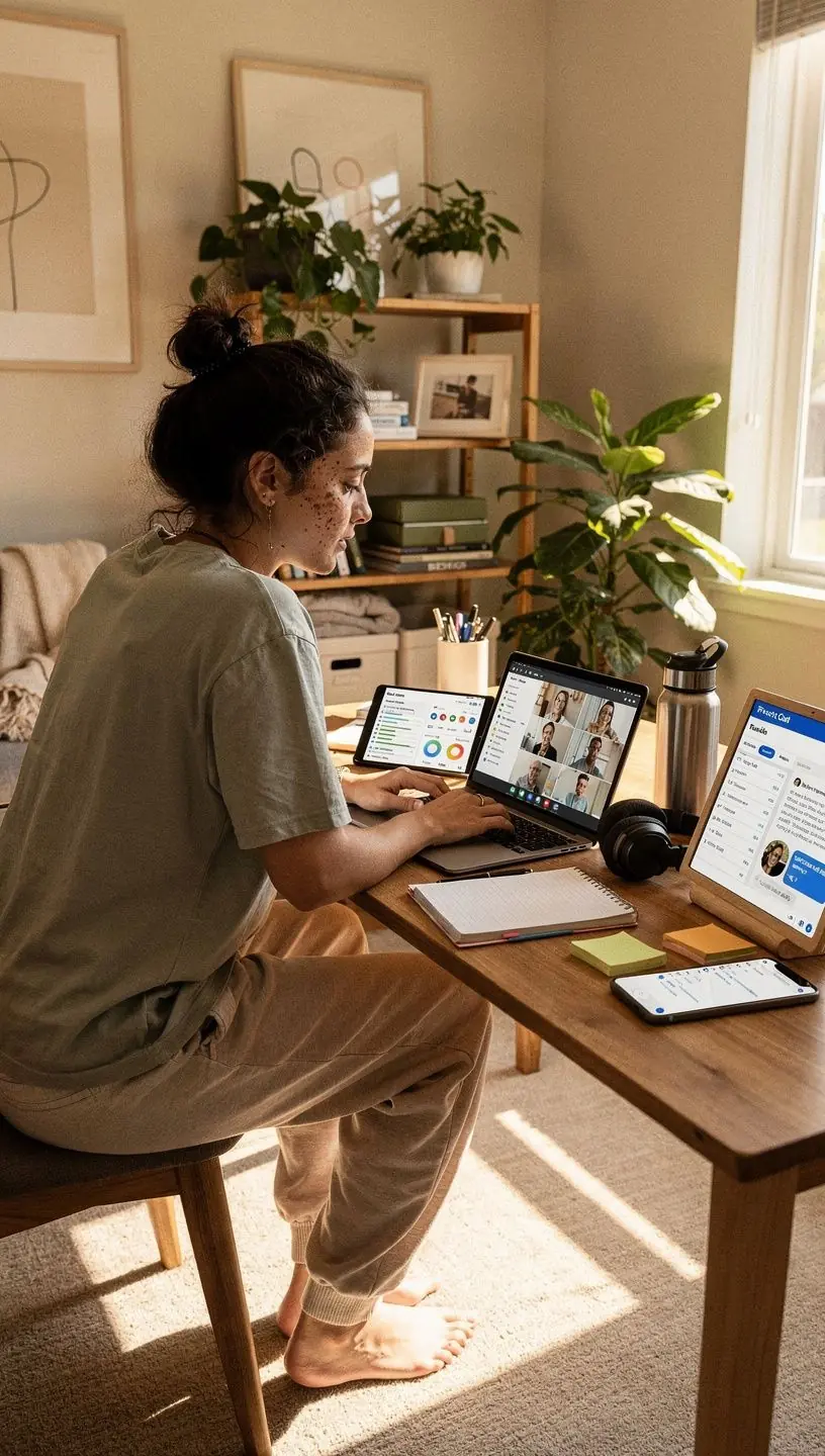 Modern office workspace